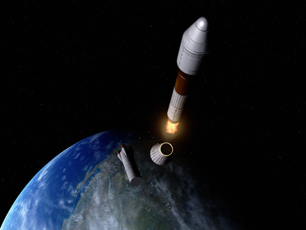 Ariane1BoosterSeparation