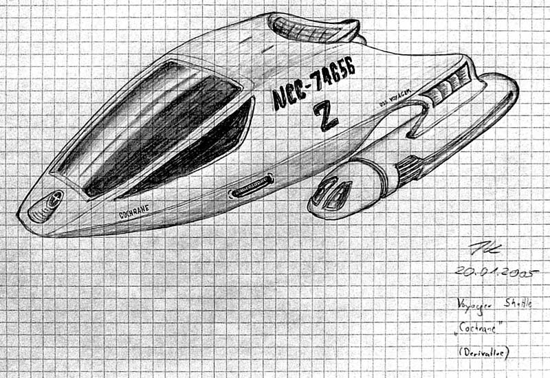Star Trek Shuttle - Drawing