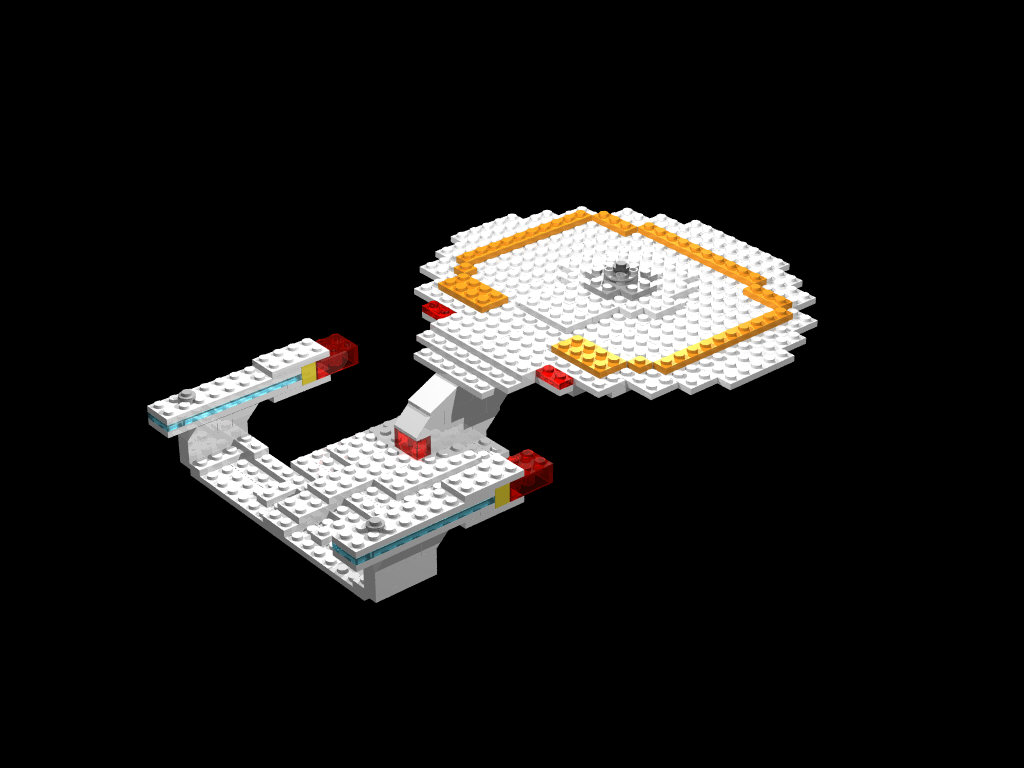 USS Enterprise D - BlockCAD model